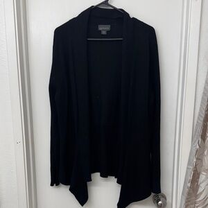Covington Midnight Black Draped Cardigan